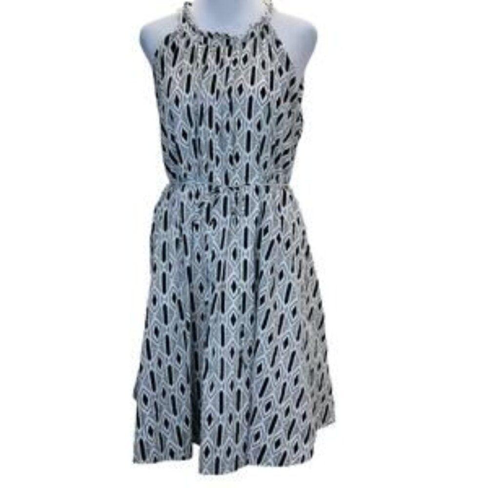 Banana Republic Cotton Halter Dress with Geo Print - Size XXS